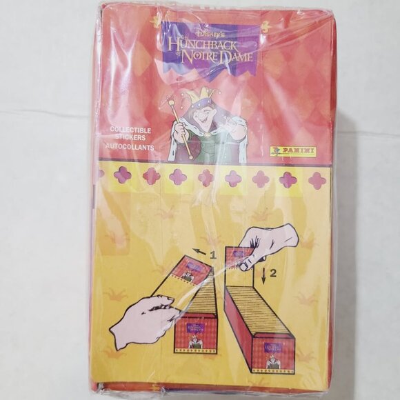 PANINI The Hunchback of Notre Dame 100-Pack Sticker Box FACTORY SEALED - Picture 2 of 6